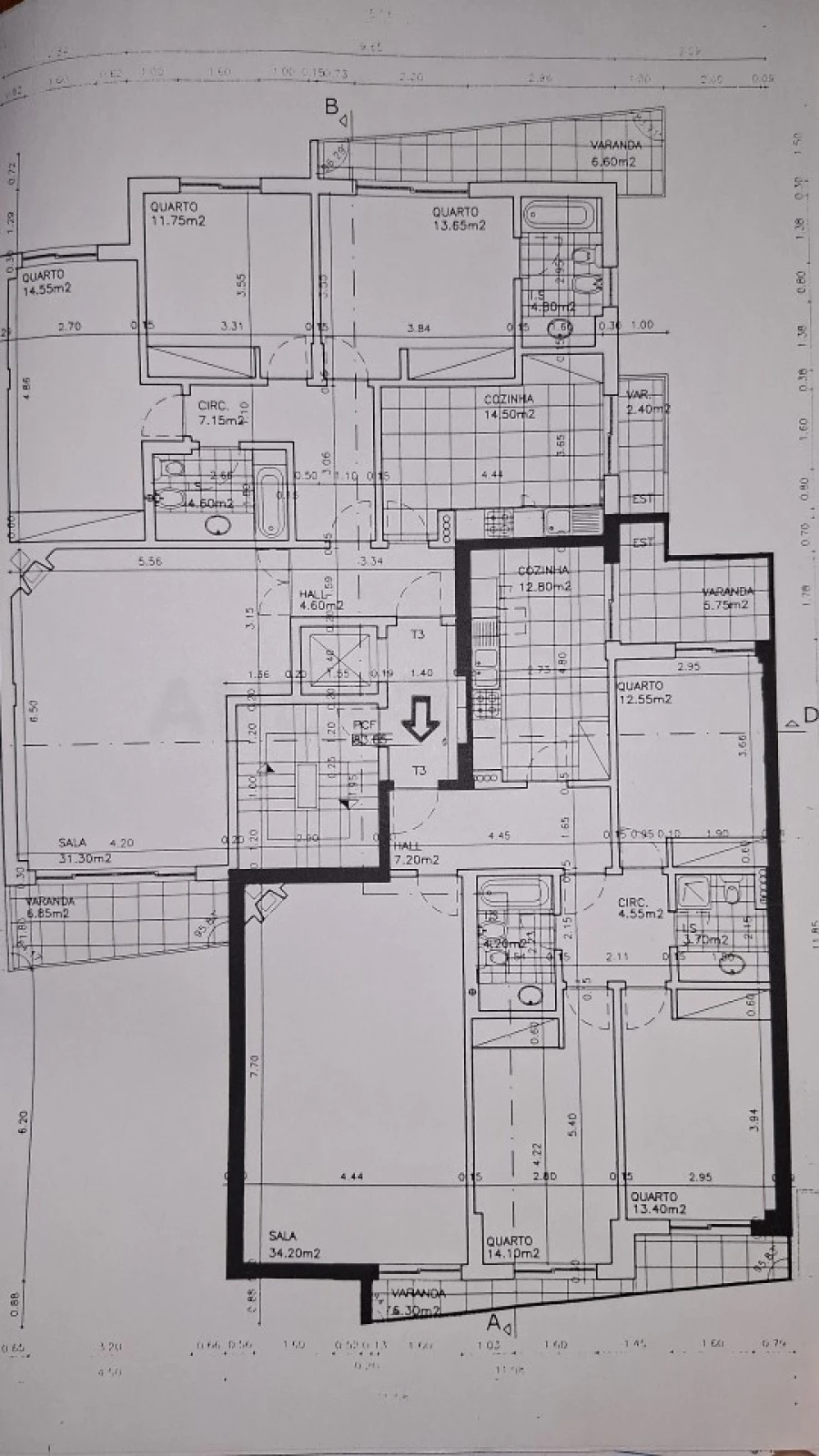 Apartamento T3 para Venda em Póvoa de Santa Iria e Forte da Casa Planta 1