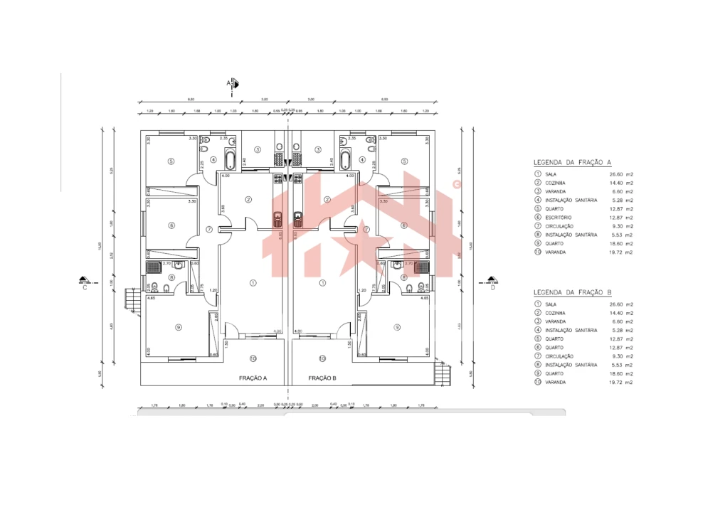 Apartamento T3 para Venda em Leiria, Pousos, Barreira e Cortes Planta 3