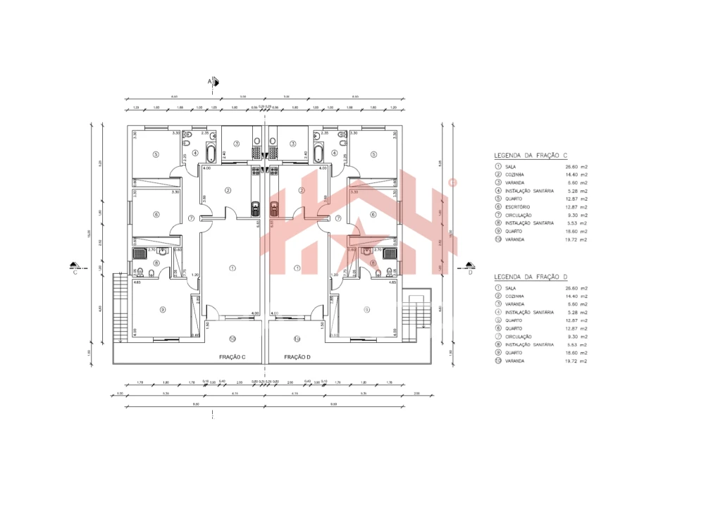 Apartamento T3 para Venda em Leiria, Pousos, Barreira e Cortes Planta 2