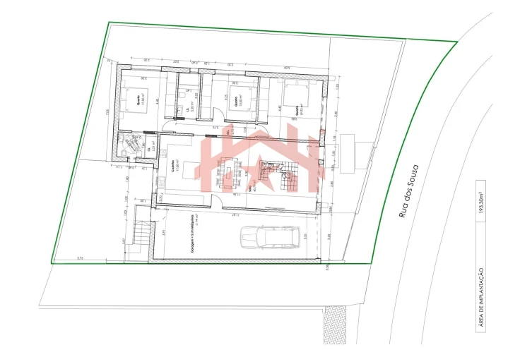 Moradia T3 para Venda em Souto da Carpalhosa e Ortigosa Planta 1