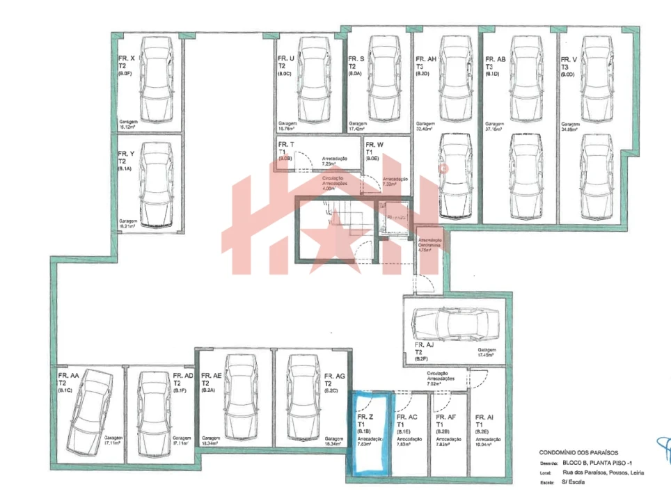 Apartamento T1 para Venda em Leiria, Pousos, Barreira e Cortes Planta 3