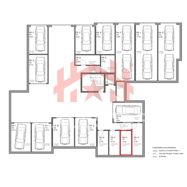 Apartamento T1 para Venda em Leiria, Pousos, Barreira e Cortes Planta 3