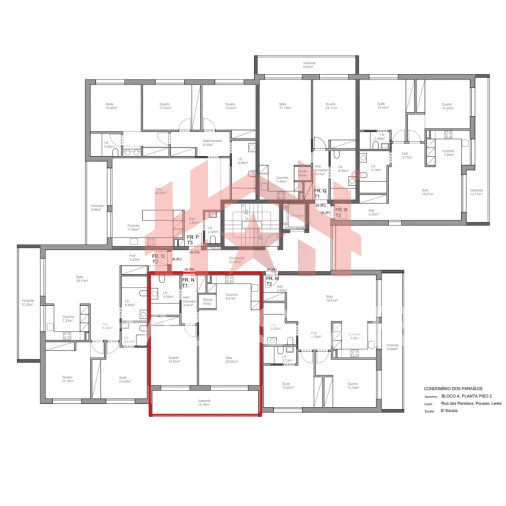 Apartamento T1 para Venda em Leiria, Pousos, Barreira e Cortes Planta 1