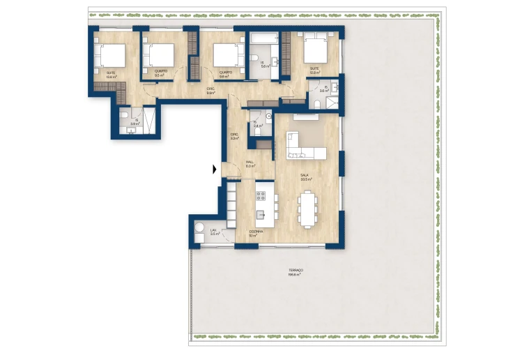 Apartamento T4 para Venda em Canidelo Foto 12