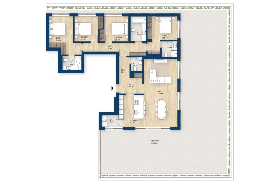 Apartamento T4 para Venda em Canidelo Foto 12