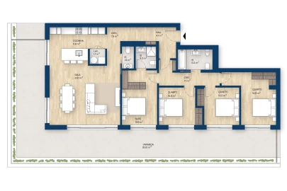 Apartamento T4 para Venda em Canidelo