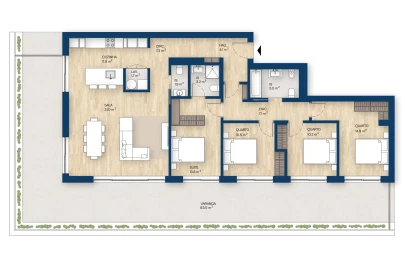 Apartamento T4 para Venda em Canidelo