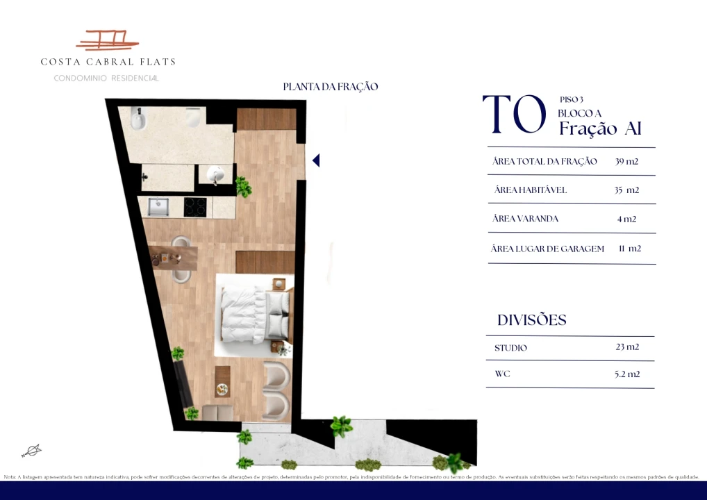 Apartamento T0 para Venda em Paranhos Foto 19