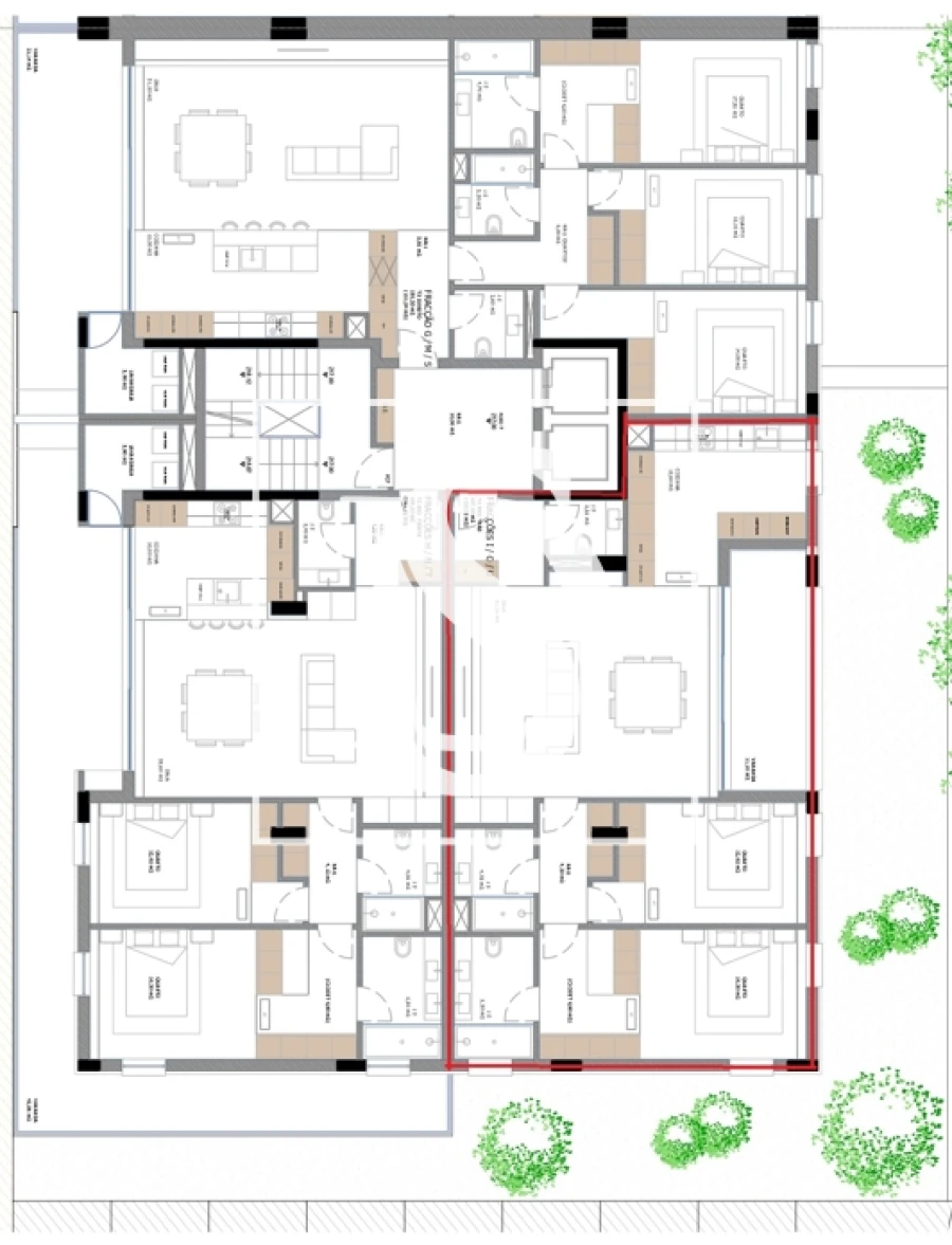 Apartamento T2 para Venda em Nogueira, Fraião e Lamaçães Planta 1