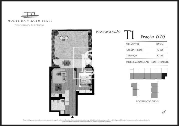 Apartamento T1 para Venda em Vilar de Andorinho Planta 1