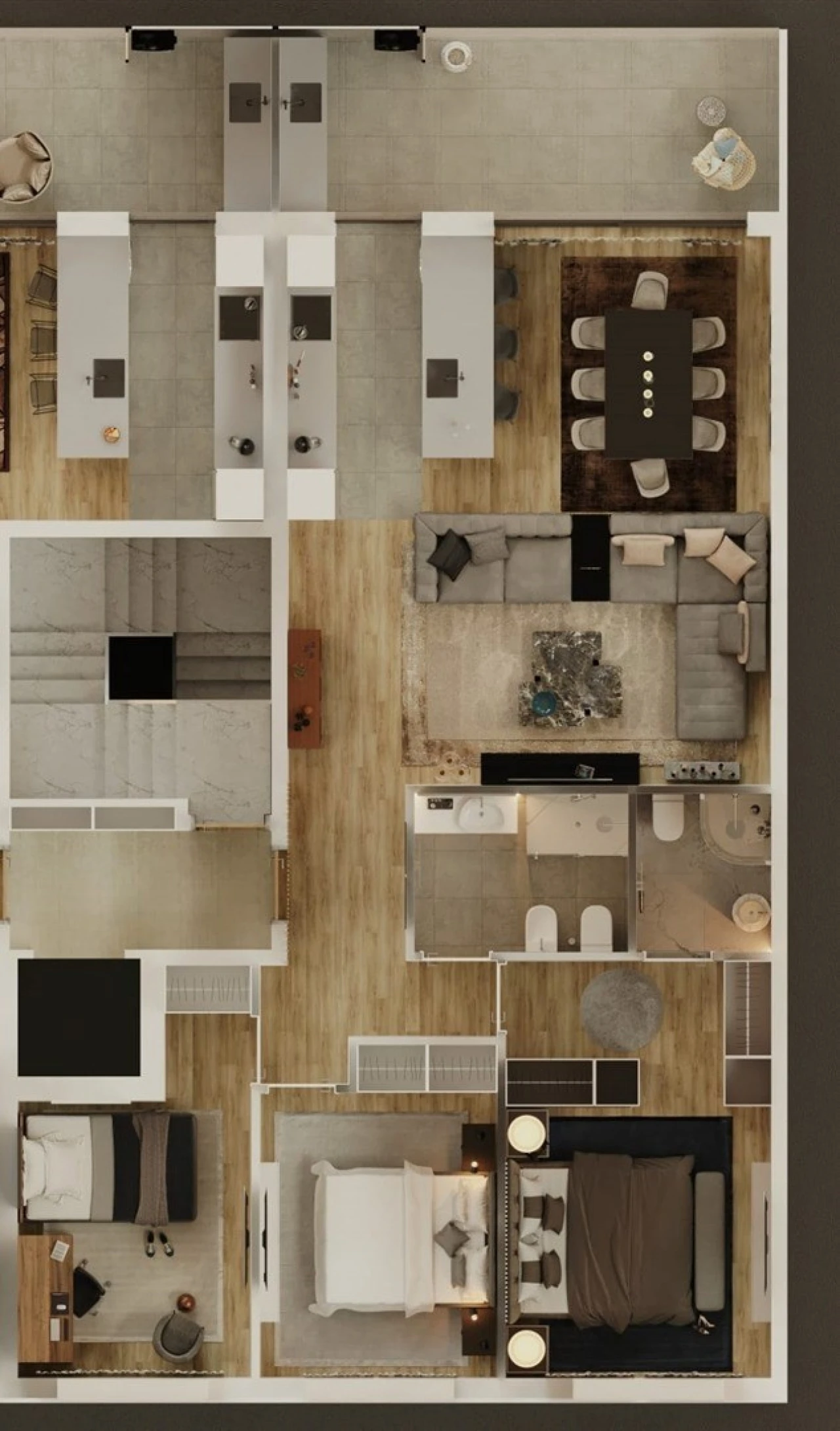 Apartamento T3 para Venda em Celeirós, Aveleda e Vimieiro Planta 2