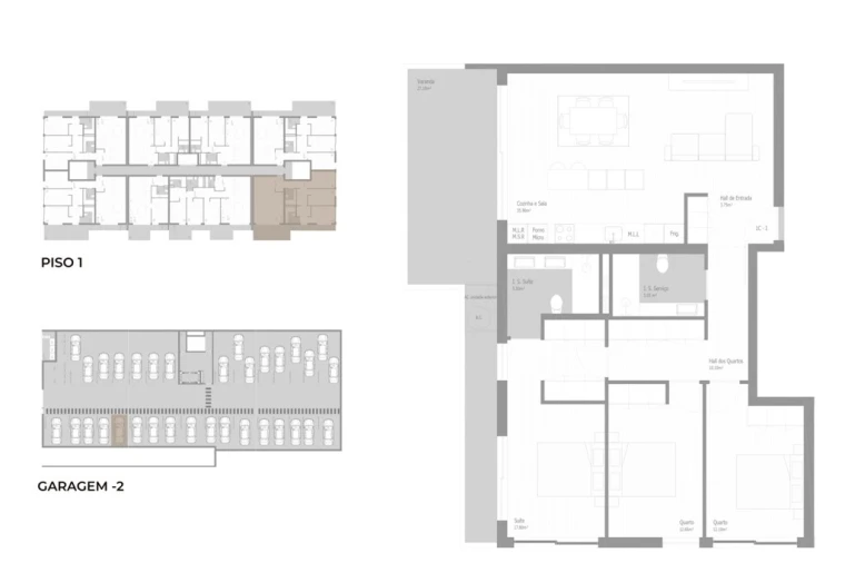 Apartamento T3 para Venda em Valongo Planta 1