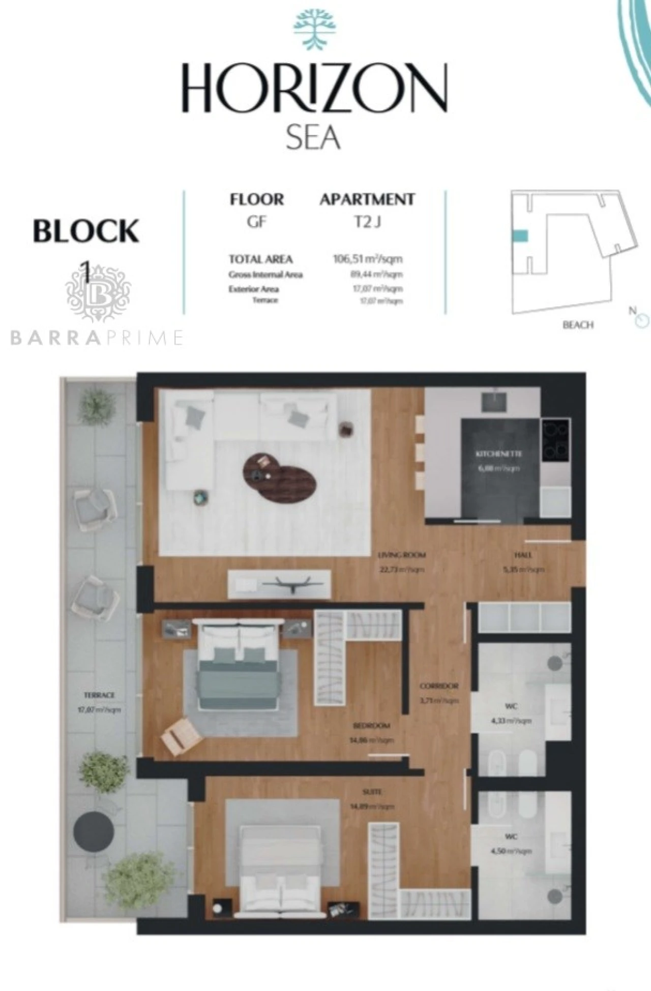 Apartamento T2 para Venda em Quarteira Foto 24