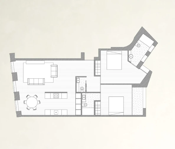 Apartamento T2 para Venda em Cedofeita, Santo Ildefonso, Sé, Miragaia, São Nicolau e Vitória Planta 1