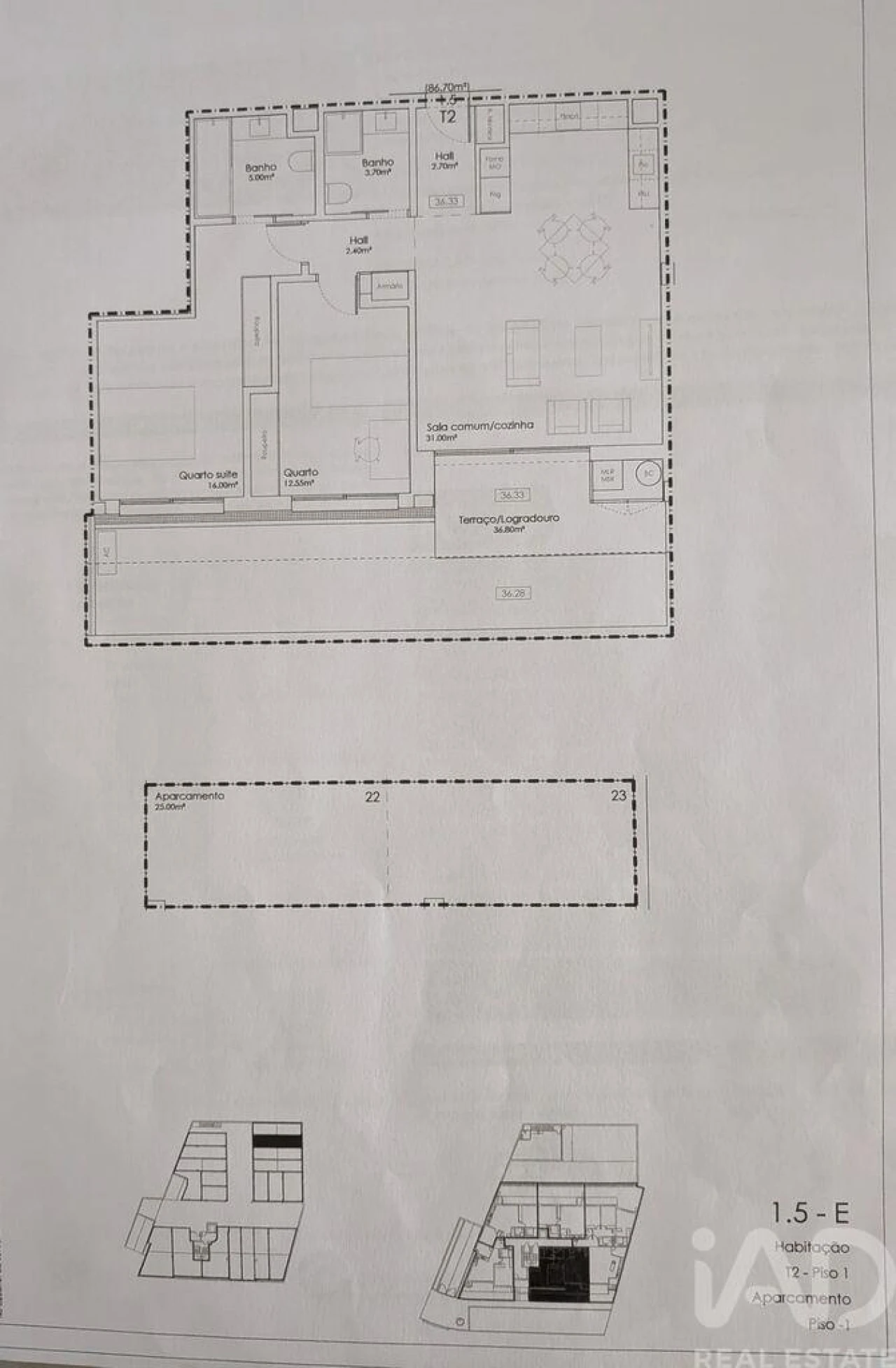 Apartamento T2 para Venda em Gulpilhares e Valadares Foto 13