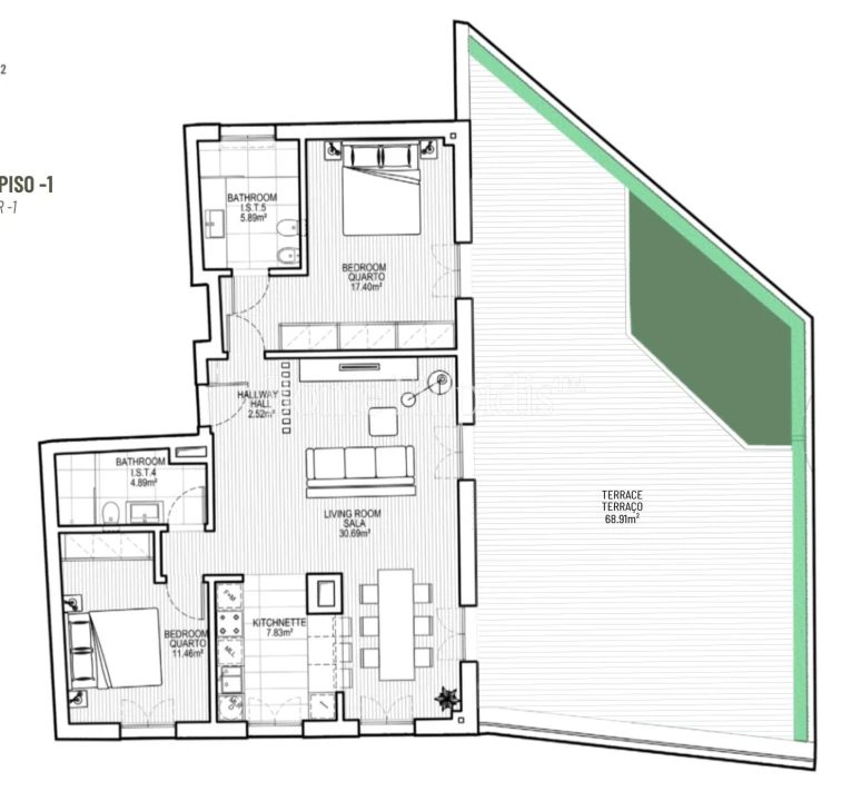 Apartamento T2 para Venda em Campolide Foto 48