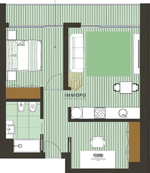 Apartamento T1 para Venda em Pedrouços