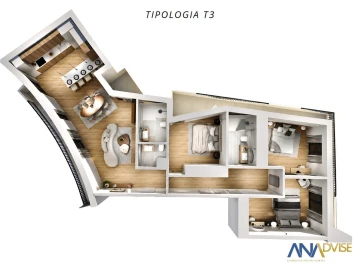 Apartamento T3 para Venda em Viseu