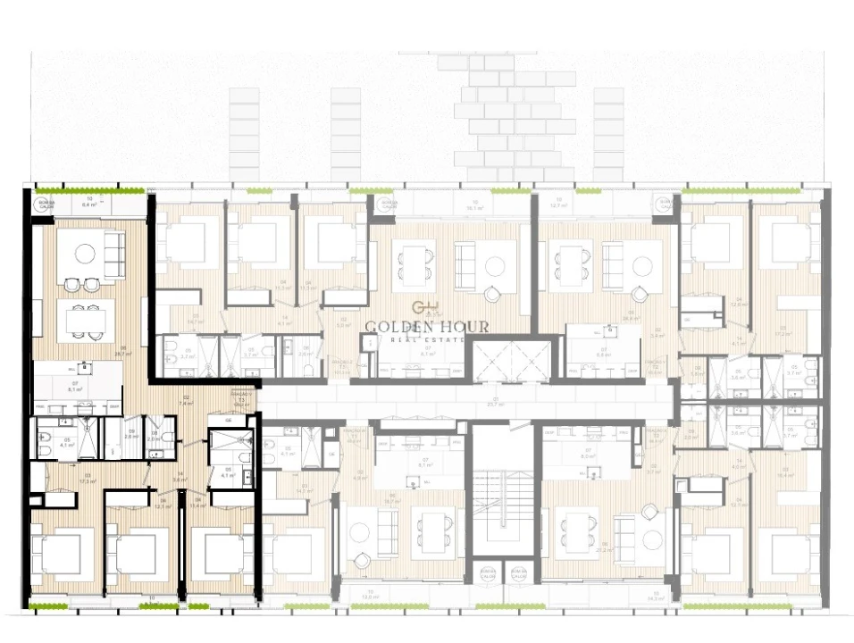 Apartamento T3 para Venda em Matosinhos e Leça da Palmeira Planta 2