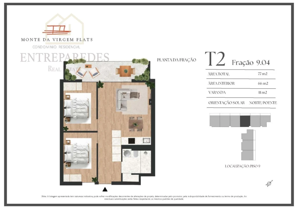 Apartamento T2 para Venda em Vilar de Andorinho Foto 17