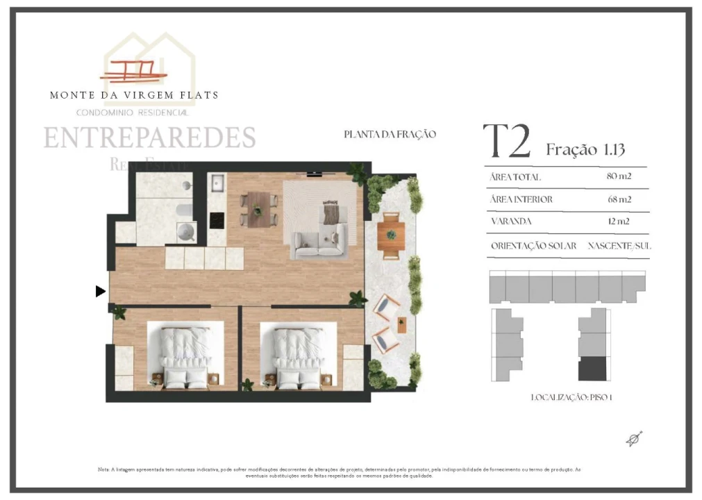 Apartamento T2 para Venda em Vilar de Andorinho Foto 17
