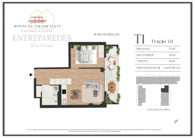 Apartamento T1 para Venda em Vilar de Andorinho