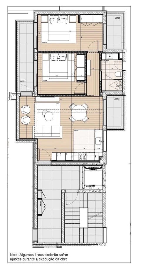 Apartamento T2 para Venda em Santo Antonio