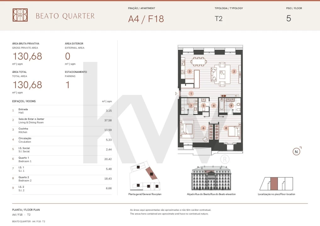Apartamento T2 para Venda em Beato Foto 14