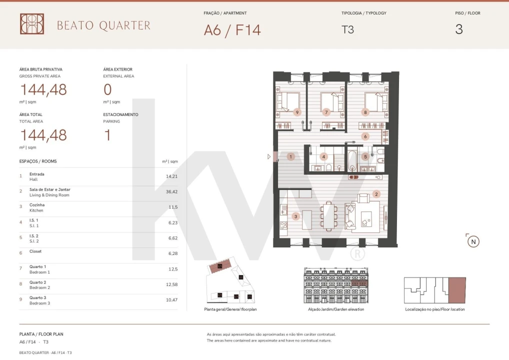 Apartamento T3 para Venda em Beato Foto 15