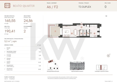 Apartamento T3 para Venda em Beato