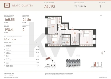 Apartamento T3 para Venda em Beato