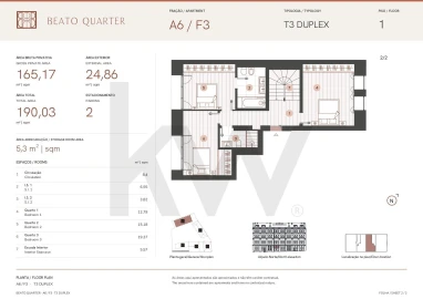 Apartamento T3 para Venda em Beato