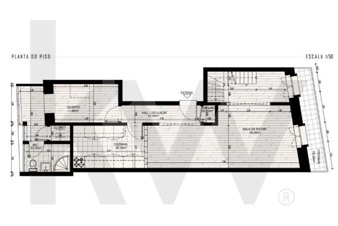 Apartamento T2 para Venda em Santo António Foto 19