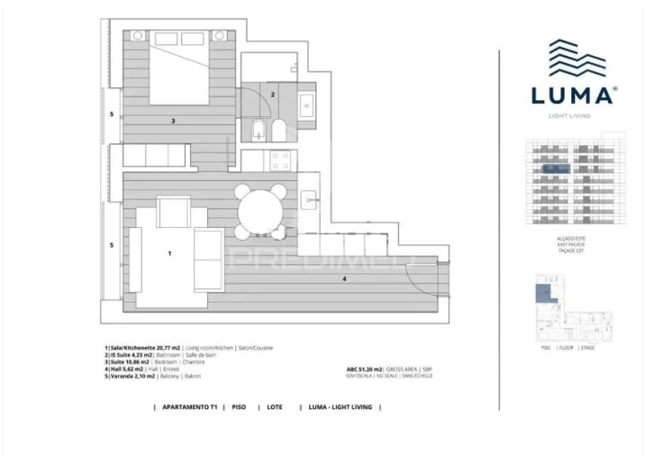 Apartamento T1 para Venda em Santa Clara Foto 34