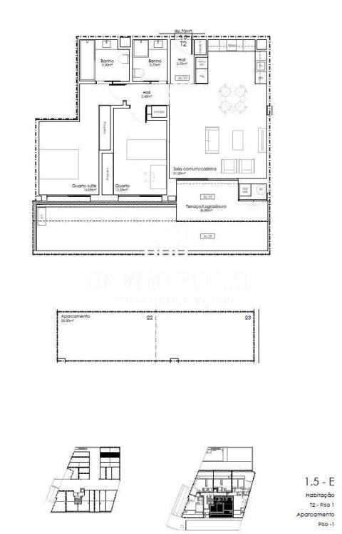 Apartamento T2 para Venda em Gulpilhares e Valadares