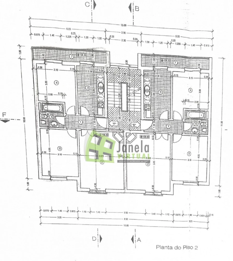 Apartamento T2 para Venda em Quinta do Conde Planta 1