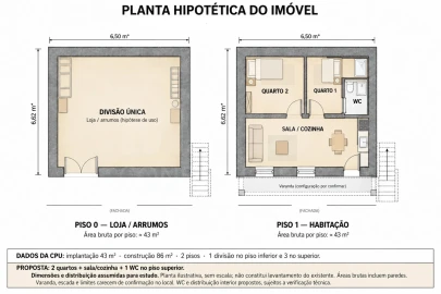 Moradia T3 para Venda em São Miguel de Acha