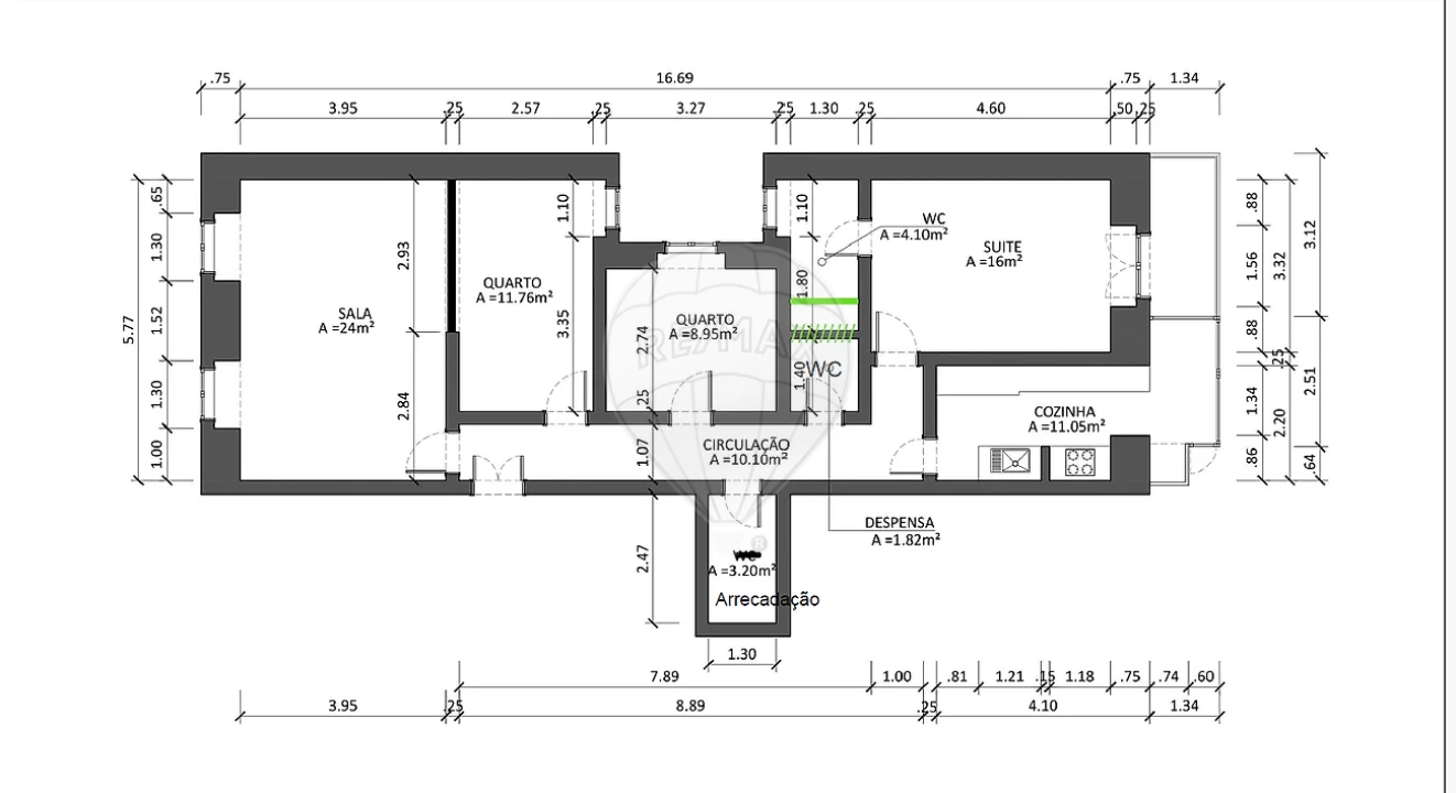 Apartamento T3 para Arrendamento em Campo de Ourique Foto 21