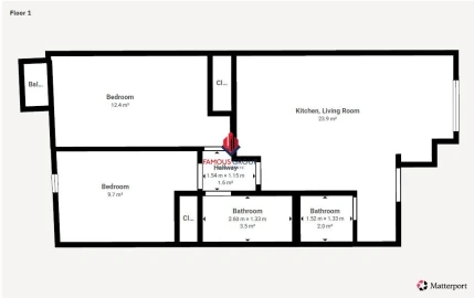 Apartamento T2 para Venda em Portimão