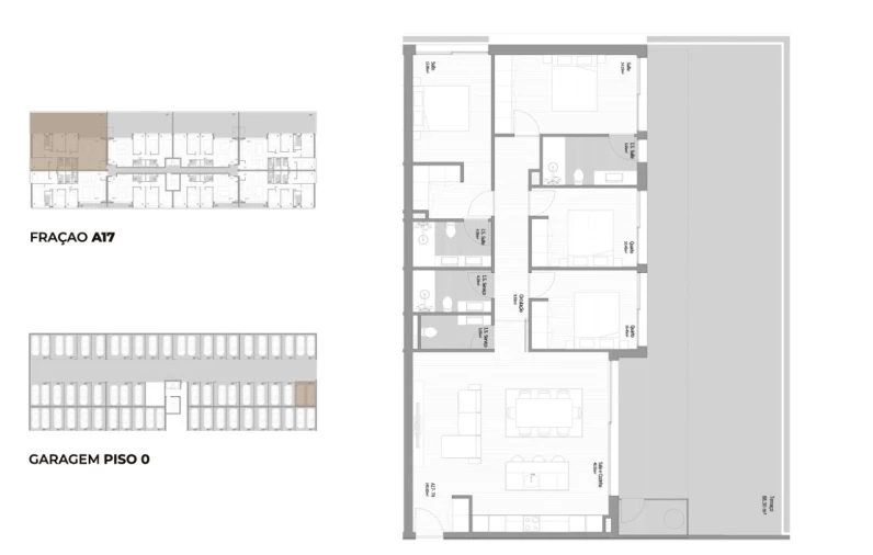 Apartamento T4 para Venda em Fânzeres e São Pedro da Cova Planta 1