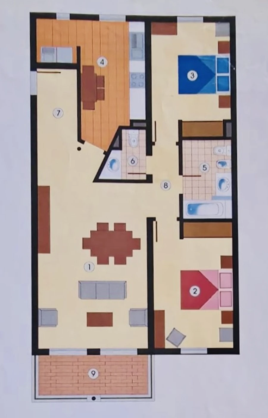 Apartamento T2 para Venda em São Martinho Planta 1