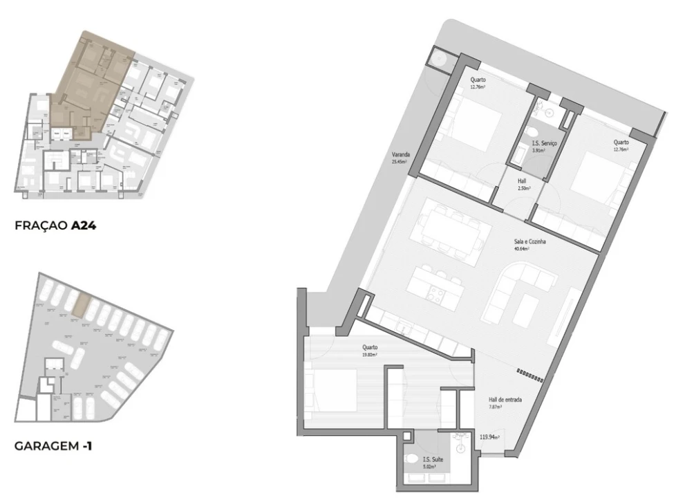 Apartamento T3 para Venda em Bougado (São Martinho e Santiago) Foto 14