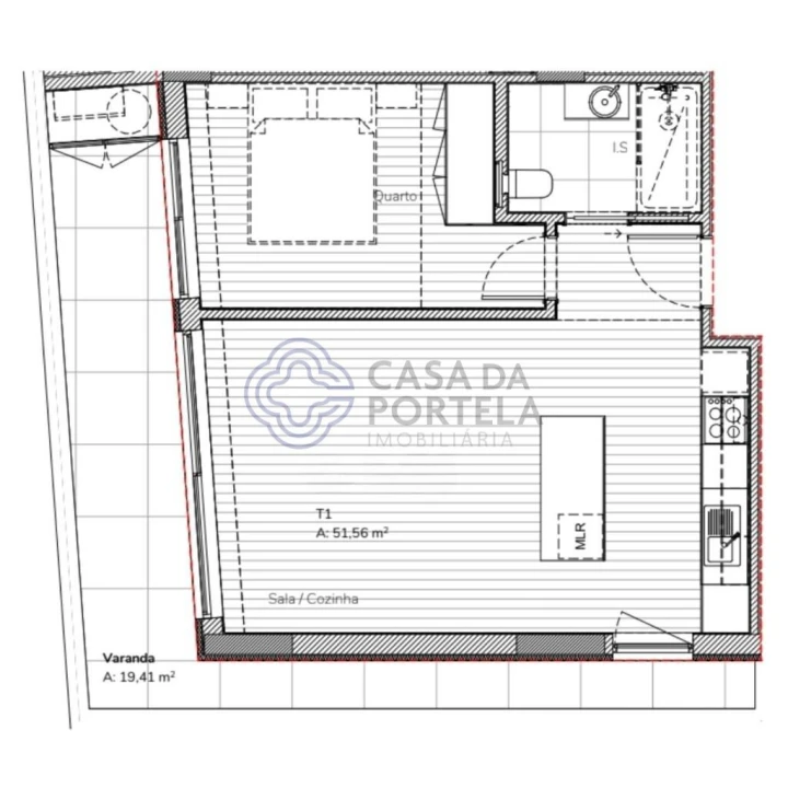 Apartamento T1 para Venda em Mafamude e Vilar do Paraíso Foto 10