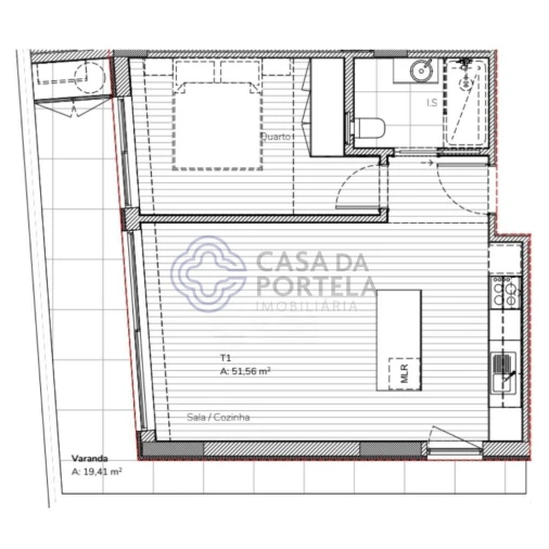 Apartamento T1 para Venda em Mafamude e Vilar do Paraíso Foto 10