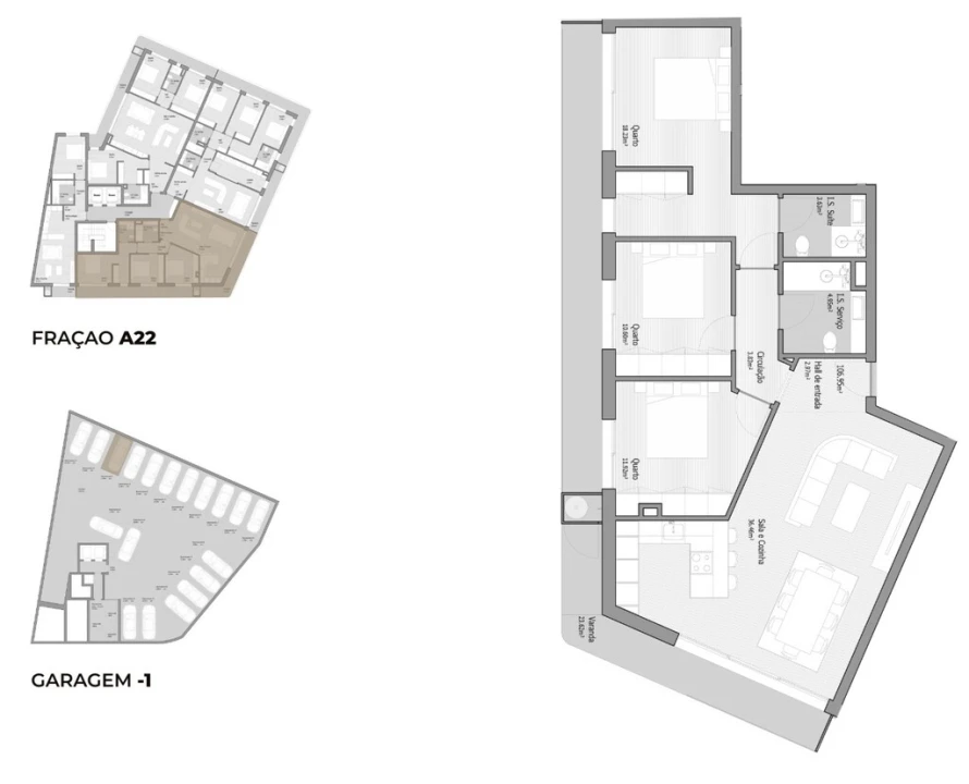 Apartamento T3 para Venda em Bougado (São Martinho e Santiago) Foto 14