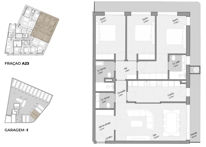 Apartamento T3 para Venda em Bougado (São Martinho e Santiago) Foto 14