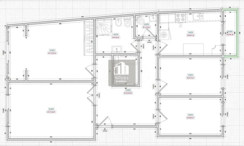 Apartamento T3 para Venda em Costa da Caparica Planta 1