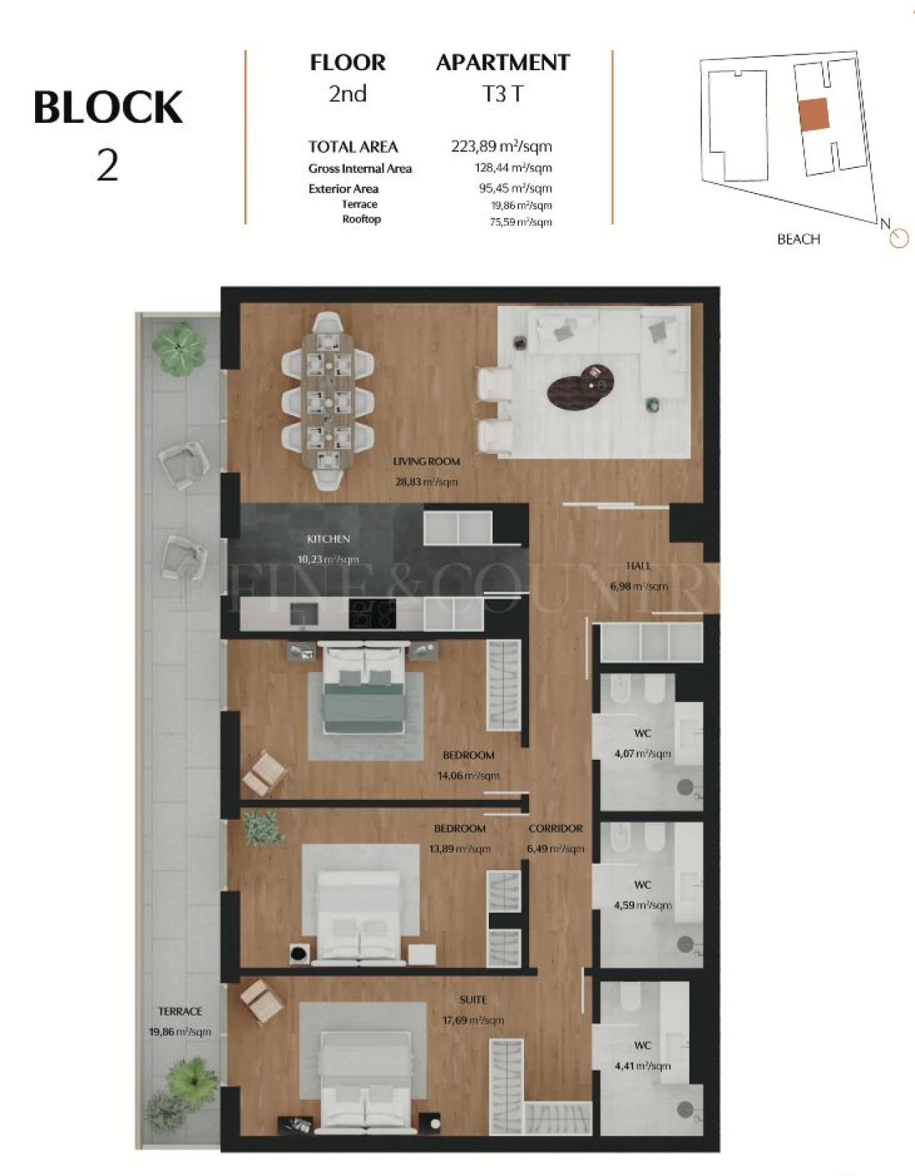 Apartamento T3 para Venda em Quarteira Foto 35