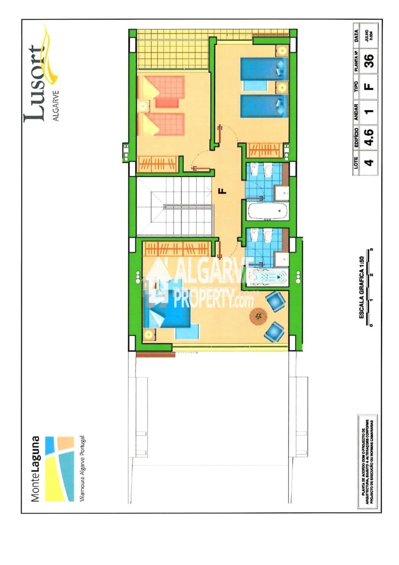 Moradia T5 para Venda em Quarteira Planta 2
