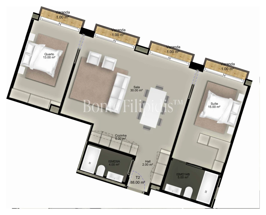 Apartamento T2 para Venda em Lordelo do Ouro e Massarelos Foto 19